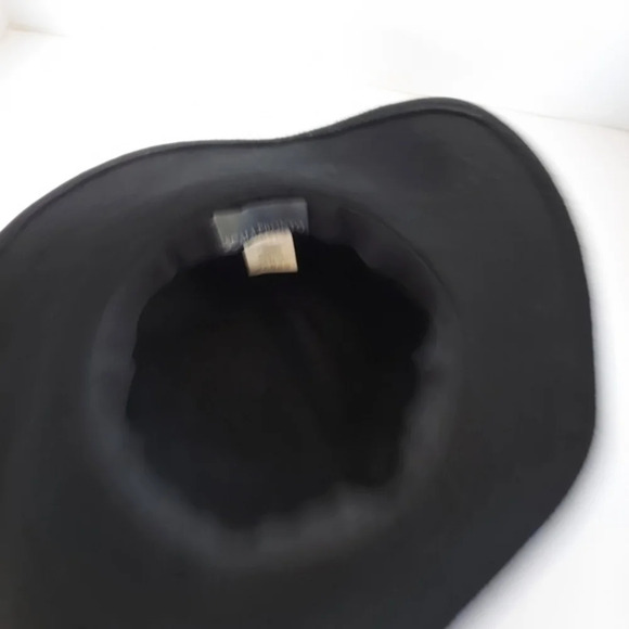 Scala Black 100% Wool Floppy Brim Hat Tassel Trim - Picture 9 of 10